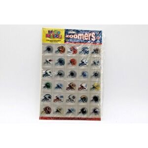 1997 Pinnacle Card Co NFL ZOOMERS Removeable Helmet Stickers Vtg Magic Motion